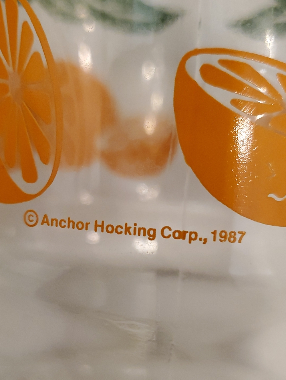 Anchor Hocking Vintage Orange Juice Decanter Glass Carafe Pitcher with Lid - Picture 6 of 8